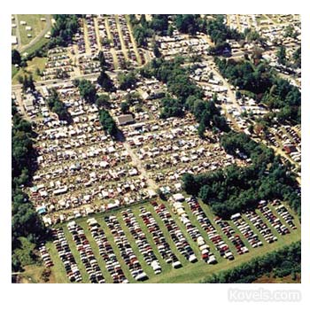 View of Brimfield Flea Markets