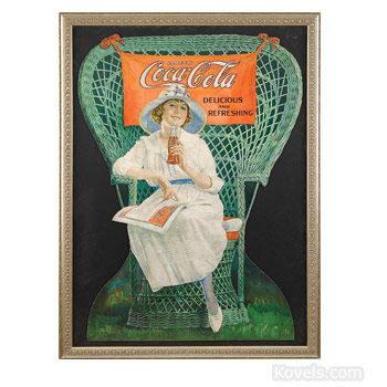 Coca-Cola display sign, 1920s