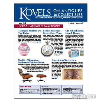Kovels on Antiques and Collectibles June 2015 newsletter