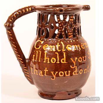 19th century English puzzle jug