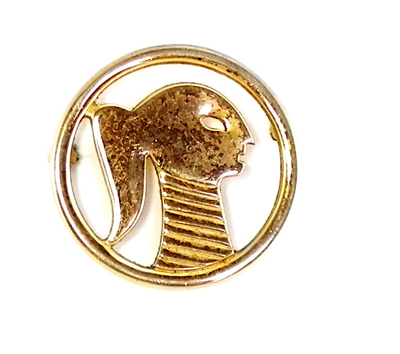 W0429Monet Brooch GoldMetala